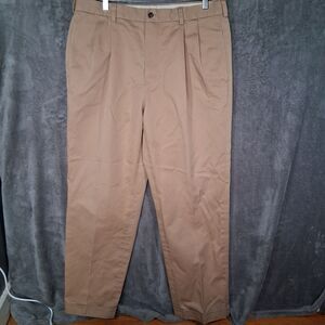 Brooks Brothers 346 Advantage Chino Elliott Pants Mens 36x32 Pleated
